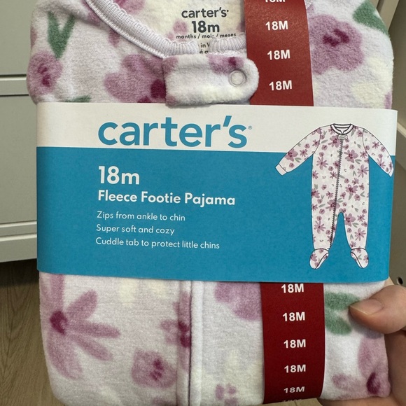 CARTERS fleece footed pajamas - Picture 5 of 7